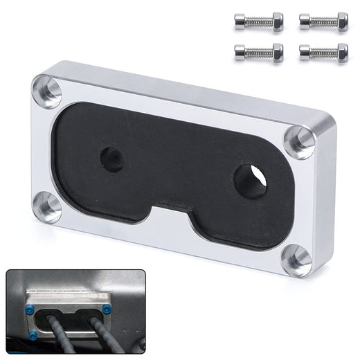 Billet Firewall Shifter Cable Grommet for Civic Integra withK-Series Swap Silver