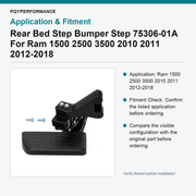 Rear Bed Step Bumper Step 75306-01A For Ram 1500 2500 3500 2010 2011 2012-2018 - view 3