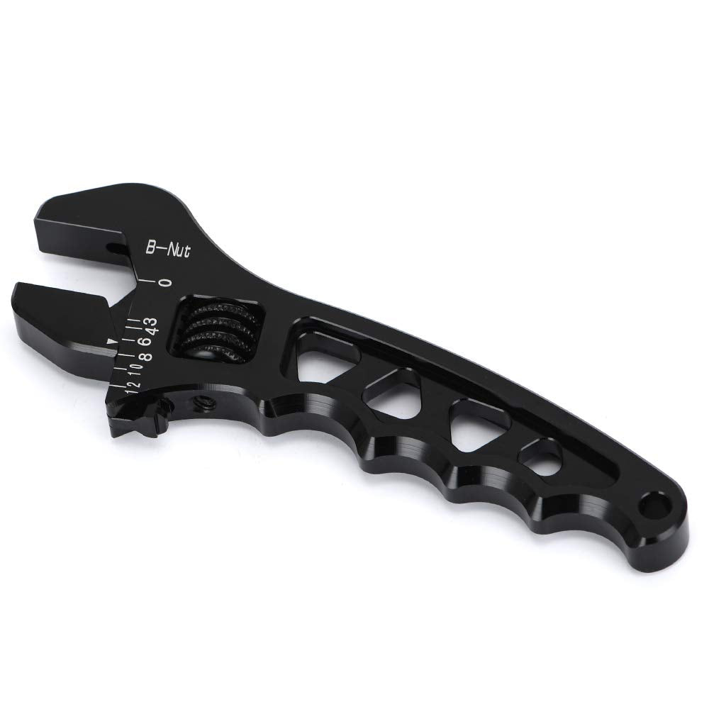 AN Adjustable Wrench Lightweight Aluminum AN3-AN12 Hose Fitting Tool Spanner(Black) - product view