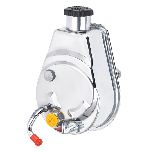 Power Steering Pump for Chevy BBC SBC 350 454 Chrome Saginaw 5/8-Inch Key Way