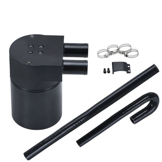 Black Aluminum Alloy Reservior Oil Catch Can Tank with Silicone for BMW N54 335i