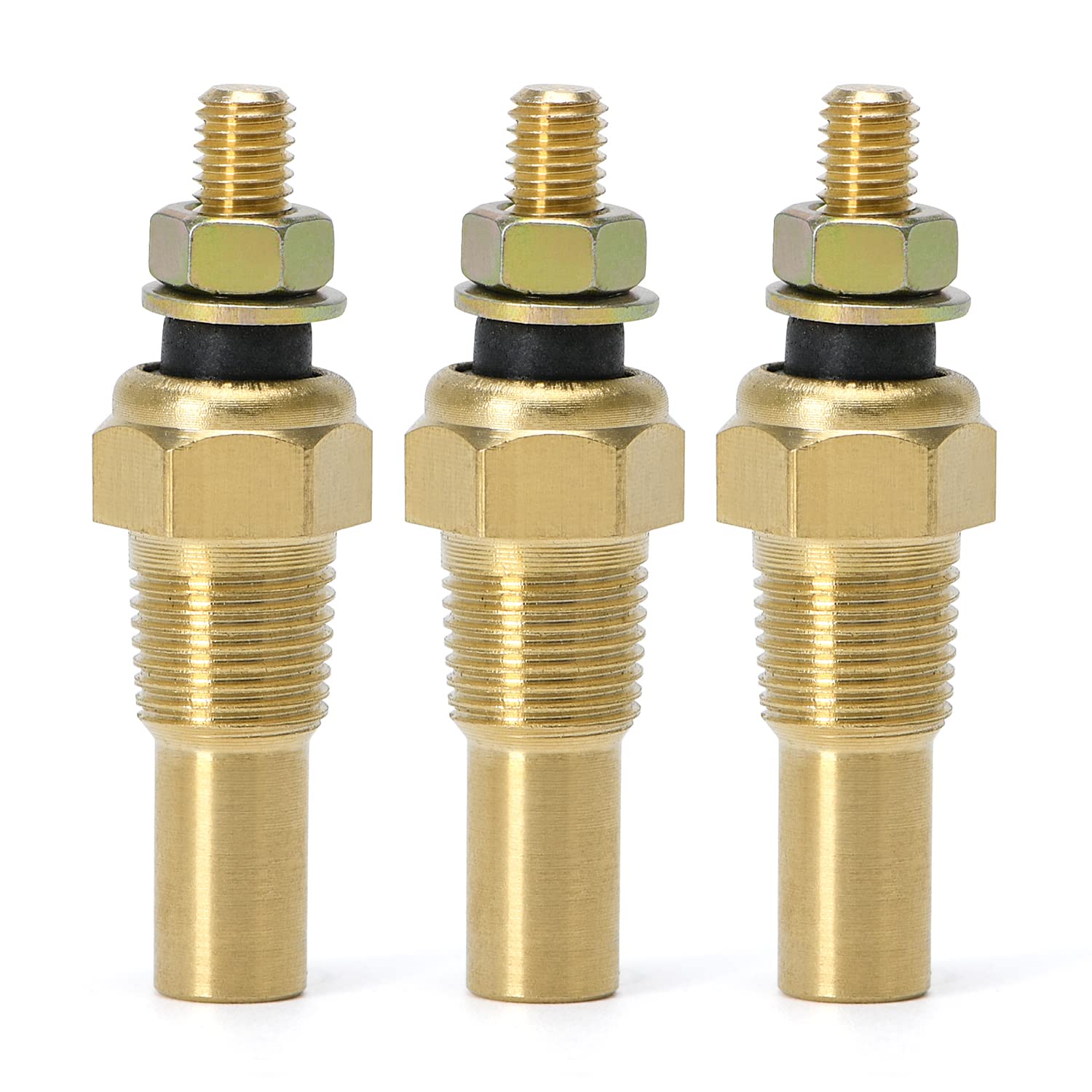 3-Piece Oil Water Temperature Sensor Kit 1/8 NPT Coolant Temp - product view