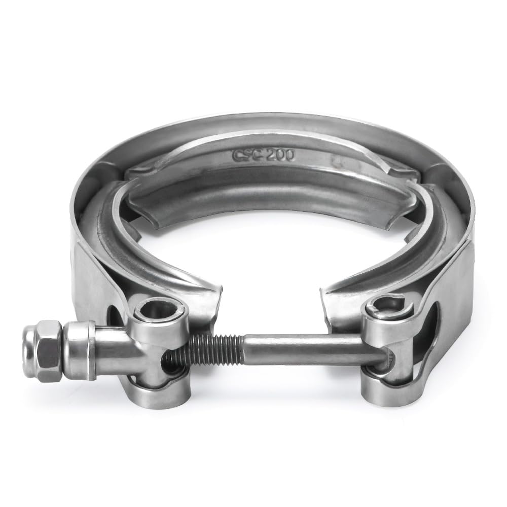 Universal Stainless Steel 2.0-Inch V Band Clamp For Turbo Downpipes Exhaust Systems - product view