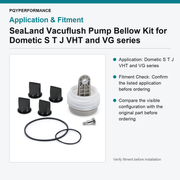 SeaLand Vacuflush Pump Bellow Kit for Dometic S T J VHT and VG series - view 3