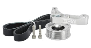 Adjustable EP3 Pulley Kit For Honda 8th 9th Civic All K20 & K24 Engines with Auto Tensioner Keep A/C