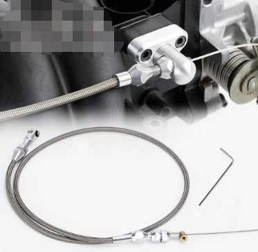 36Inch Throttle Gas Cable Kit Stainless Steel Braided For 97-07 Chevrolet/Chevy LS1 Engine 4.8L 5.3L