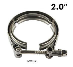 PQY 2" STAINLESS STEEL 304 TURBO/INTERCOOLER/DOWNPIPE/DOWN PIPE/HOSE V-Band CLAMP PQY-VCN2