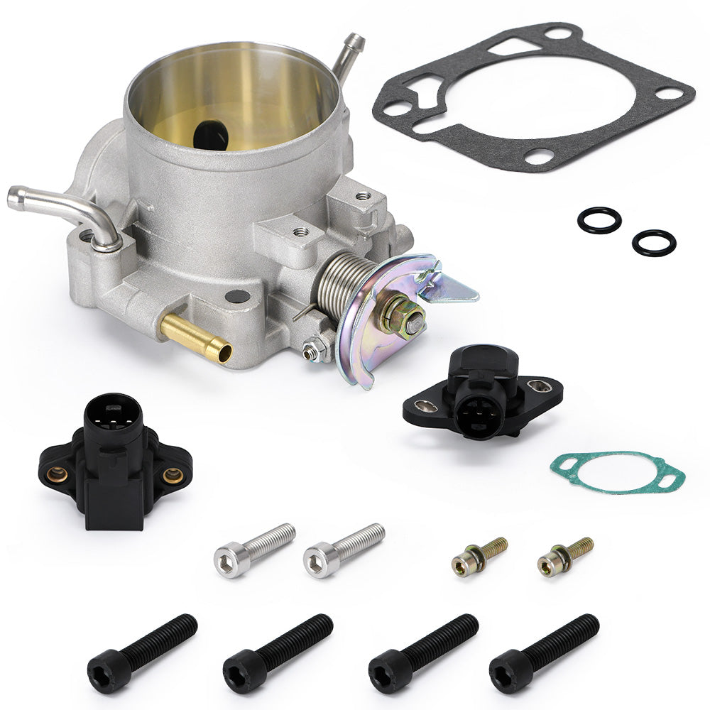 70MM Intake Manifold Throttle Body Kit With TPS & MAP Sensor for Honda B/D/H/F Series B16 B18