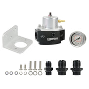 Aluminum Bypass Fuel Pressure Regulator with AN6*1 AN8*2 Fittings[blacksilver]