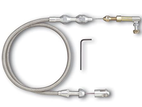 Silver 24" Throttle Cable Ford Stainless Steel TCB03