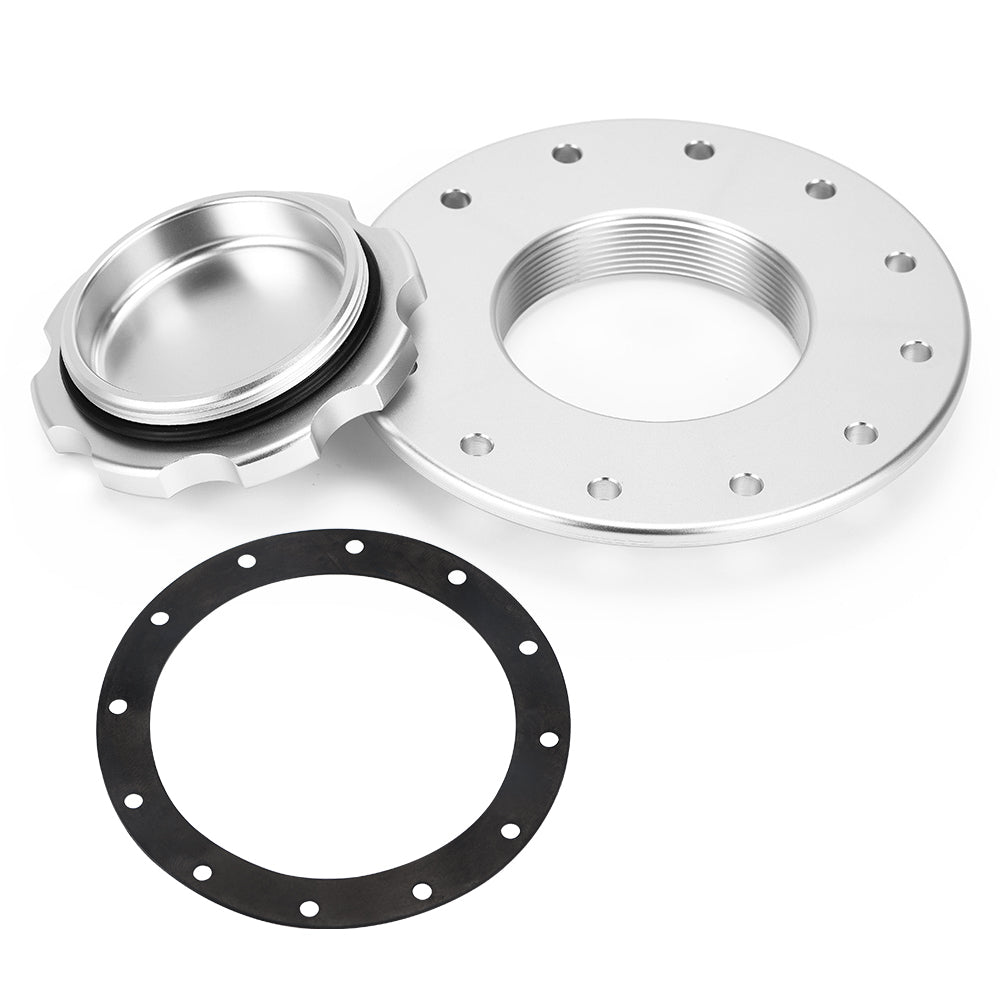 PQY - Billet Aluminum Fuel Cell / Surge Tank Cap with 12 bolting holes with 3'' I.D.Opening For RI
