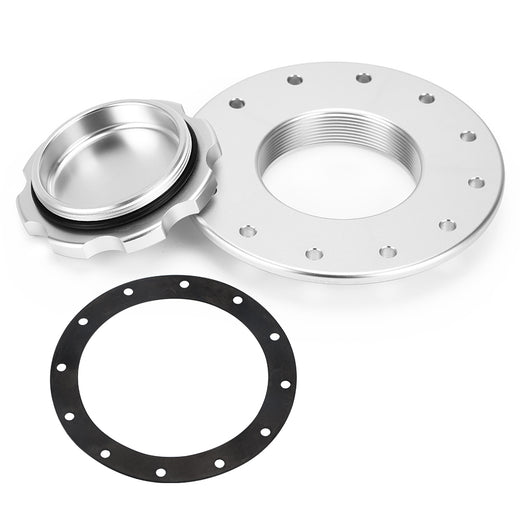 PQY - Billet Aluminum Fuel Cell / Surge Tank Cap with 12 bolting holes with 3'' I.D.Opening For RI