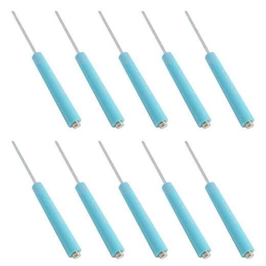 1pc Mini Tops And Pocket Clips Pocket Screwdriver Strong Magnetic Slotted Screwdriver GJ001-QY[Blue]