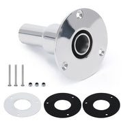 Stainless Steel 316 Straight Thru Hull Exhaust Skin, Fitting 24mm Tube Pipe Socket Hardware, for Diesel Parking heaters