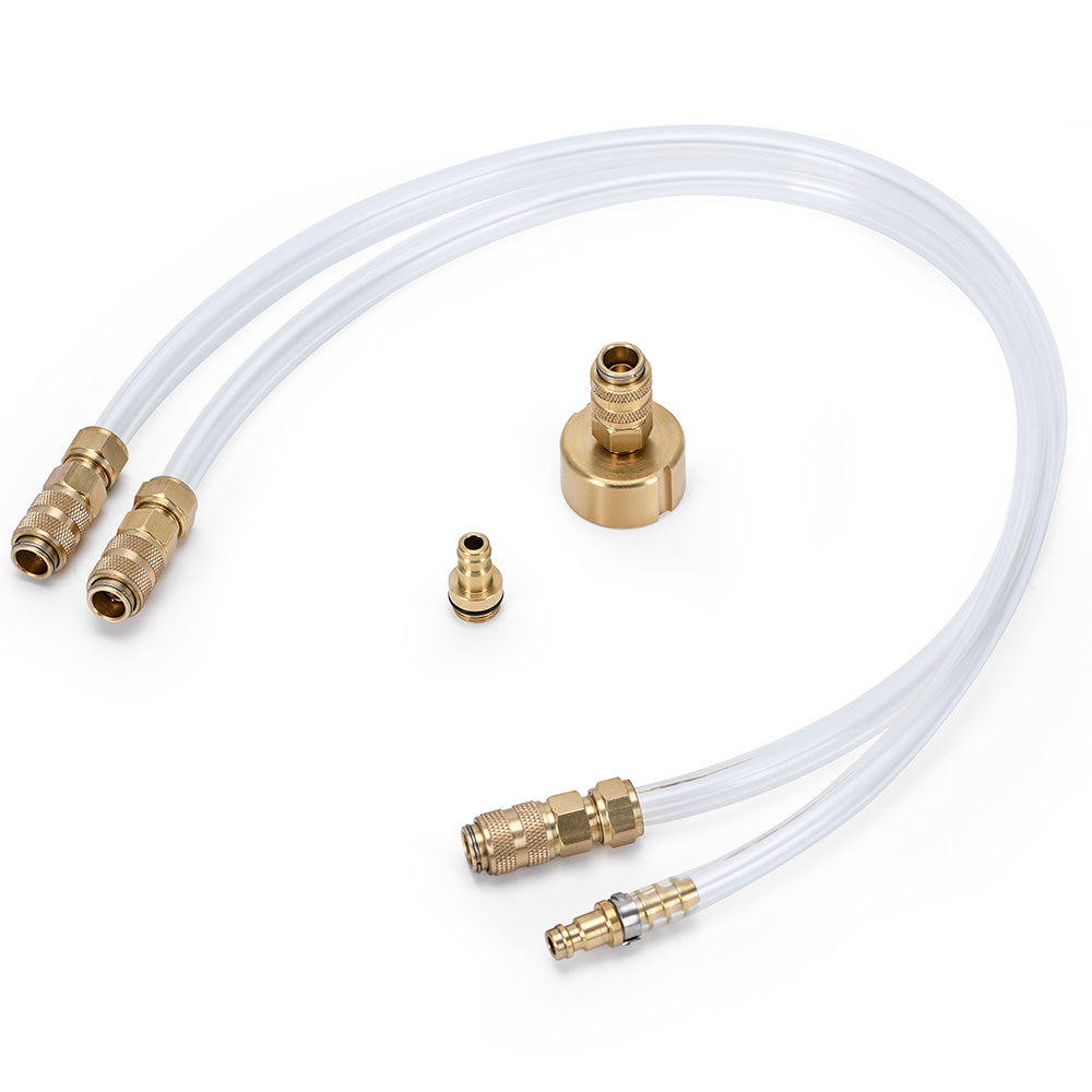 Bleed Kit/Fill Kit, Leak Free Brass Helm Fitting, Rust Free Quick Connect Professional Bleed Kit Fit for Seastar Hydraulic Steering Systems, Works with Hydraulic Steering Fluid
