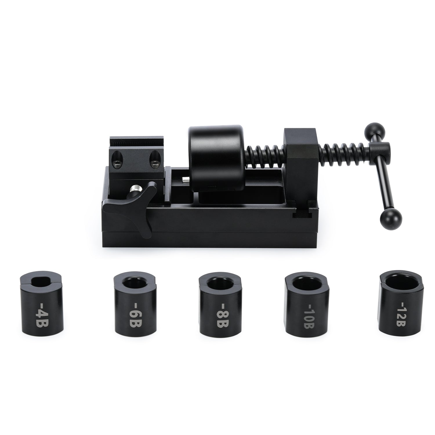 Fuel Line Fittings Installation Tool Fuel Hose Connect Tool Kit For Fittings of 4AN,6AN,8AN,10AN and 12AN Black SLV18BK