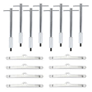 16PCS Valve Cover T-Bar Set Car Engine Valve Cover Hold Down Kit Replacement for SB SBC 265 283 302 305 307 327 350 400 SKU#EMK27