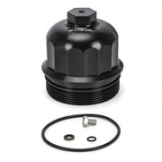 Fuel Filter Housing Cap OE:134001 for 2017-2020 GM Duramax 6.6L L5P Chevy Silverado/GMC Sierra 2500HD 3500HD Billet Aluminum with Drain Plug black SKU#CAP18BK