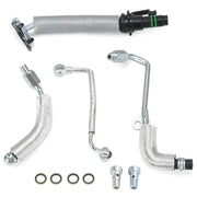 4Pcs Turbo Oil Return Drain & Oil Feed Line Kit Compatible with Buick Encore 11-20 Chevrolet Cruze Sonic Trax 1.4L L4 Replace 25198546 55587854 55592600 25200947 SKU#OFK40