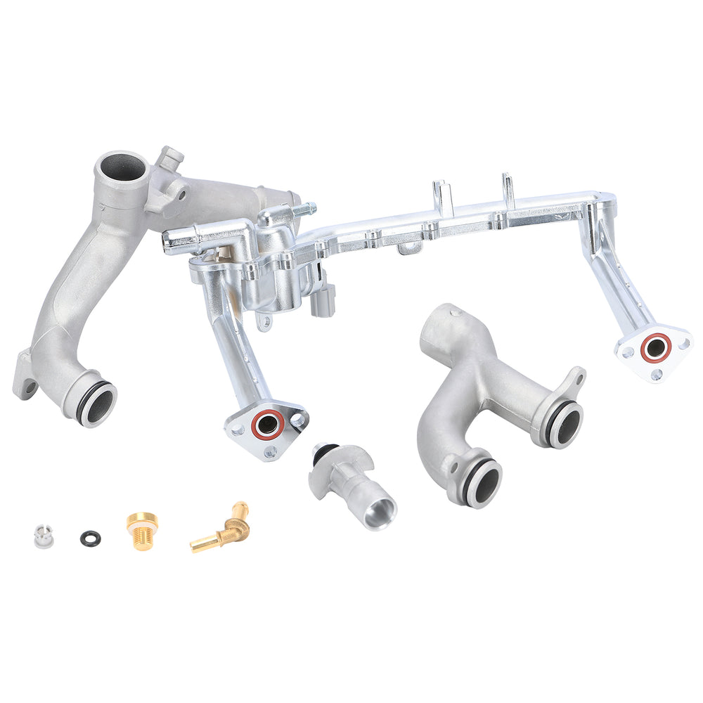 Upgraded Aluminum Coolant Water Pipe System Kit For Jaguar XE XF XJ F-Type 3.0 LR109401, LR041788, LR075991, LR087558, LR049990 WPP11