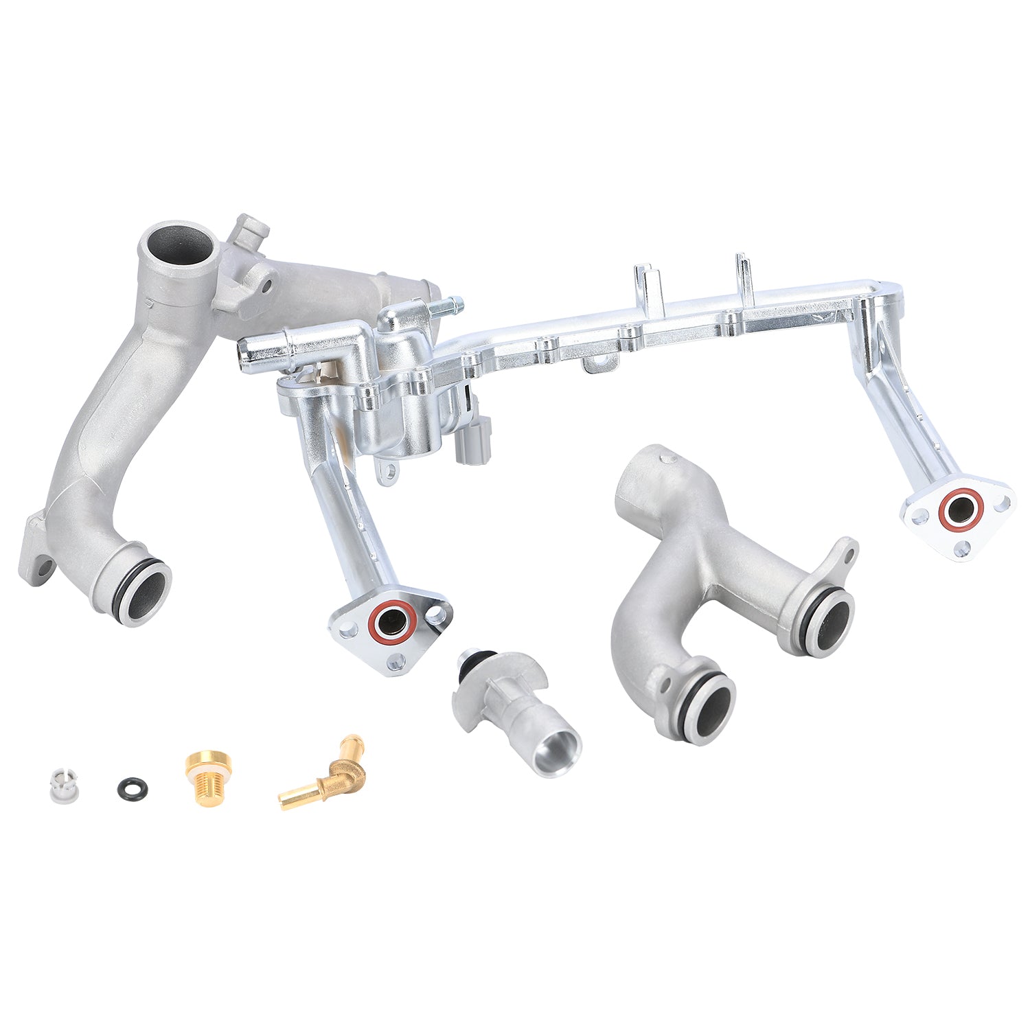 Upgraded Aluminum Coolant Water Pipe System Kit For Jaguar XE XF XJ F-Type 3.0 LR109401, LR041788, LR075991, LR087558, LR049990 WPP11