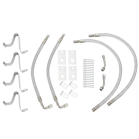 Dually Valve Stem Extenders Kit, Stainless Steel Braided Valve Stem Extension fits 16" to 19-1/2" Dual Wheels Tire Valve Extension for Most Cars Motorhome RVs Trailers Trucks SK...