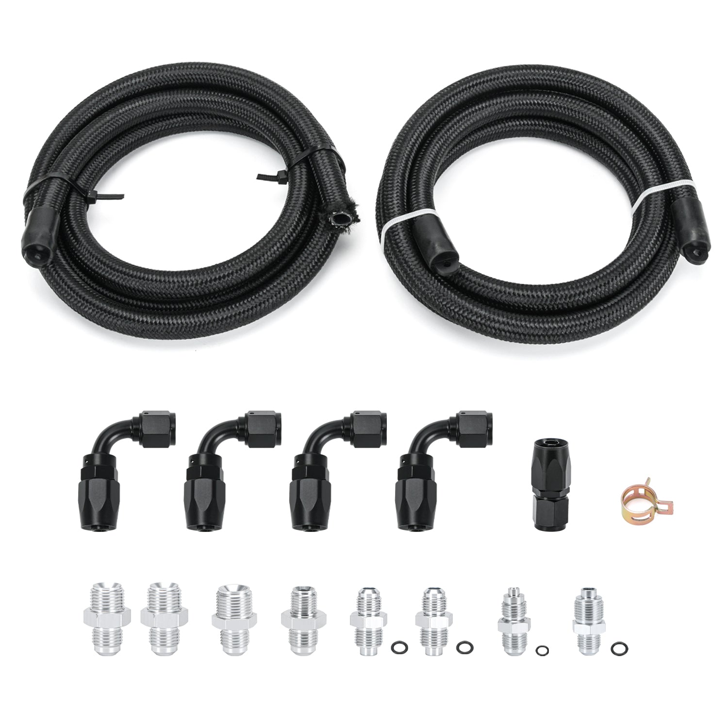 Power Steering Pump to Gear Box or Rack & pinion and return to reservoir Hose Kit Compatible with LS Swap LS1 LS3 OFK31