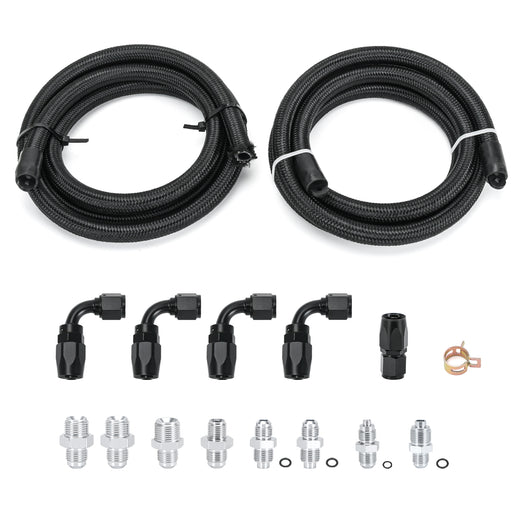 Power Steering Pump to Gear Box or Rack & pinion and return to reservoir Hose Kit Compatible with LS Swap LS1 LS3 OFK31