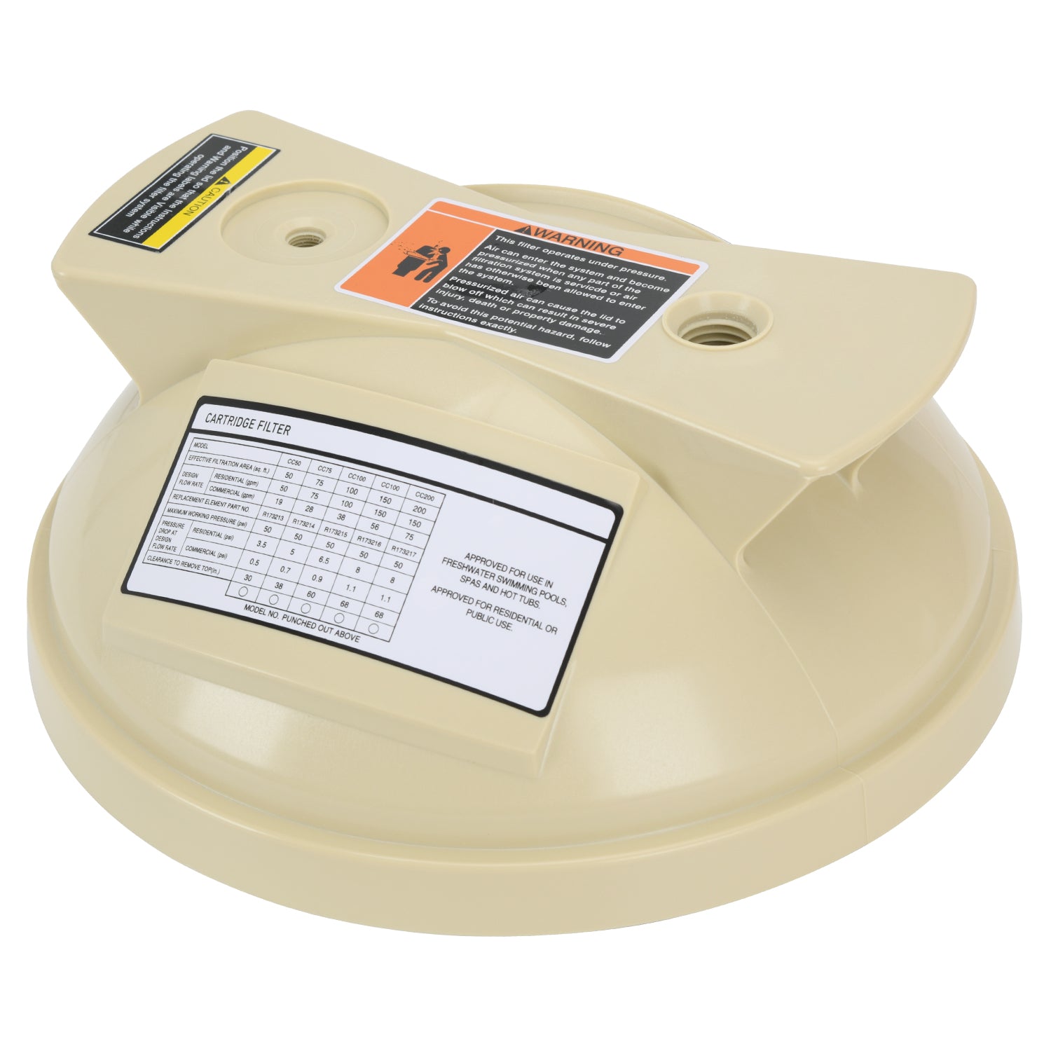 178553 Lid Assembly Replacement Compatible with Clean & Clear Predator Pool and Spa Cartridge Filter SKU#CAP28
