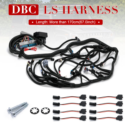 1997-2006 DBC LS1 STAND ALONE HARNESS 4L60E 4.8 5.3 6.0 VORTEC DRIVE BY CABLE