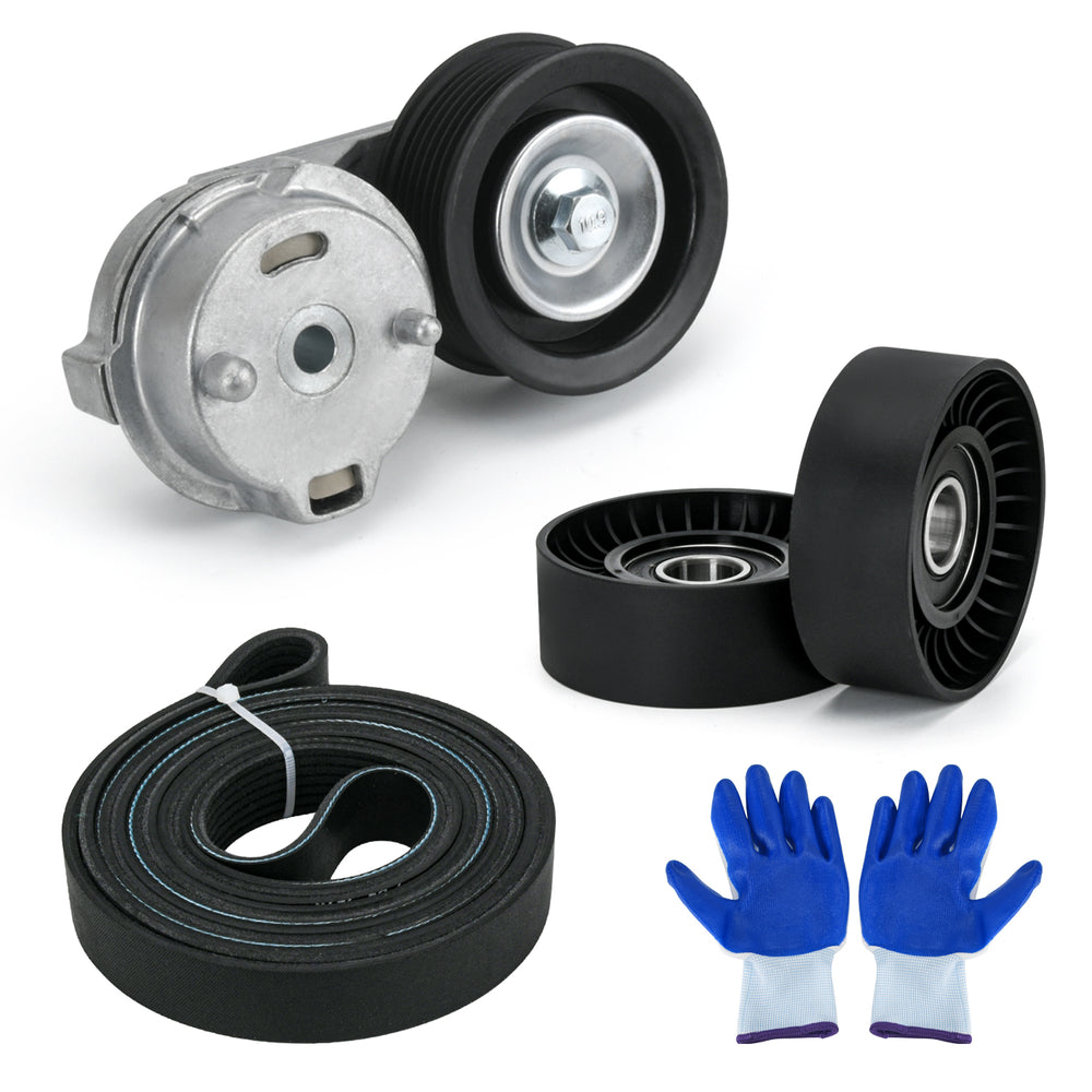 Drive Belt Tensioner Pulley Assembly Kit For 03-08 Dodge Ram 1500/2500/3500 5.7L V8 OE# 38382, 53032130AA, 53032130AC, 38058, 7PK2570 #CPY41