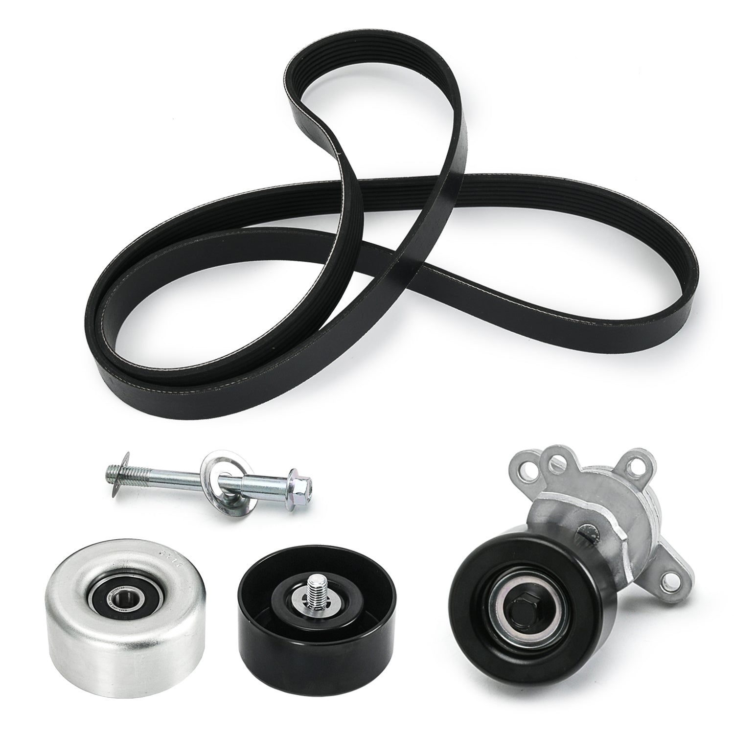 Serpentine Drive Belt Tensioner Component Kit 90K-39155 for Nissan Altima 2007 2008 2009 2010 2011 2012 for Nissan Maxima 2009-2015 for Nissan Murano 2009 2010 2011 2012 2013 20...