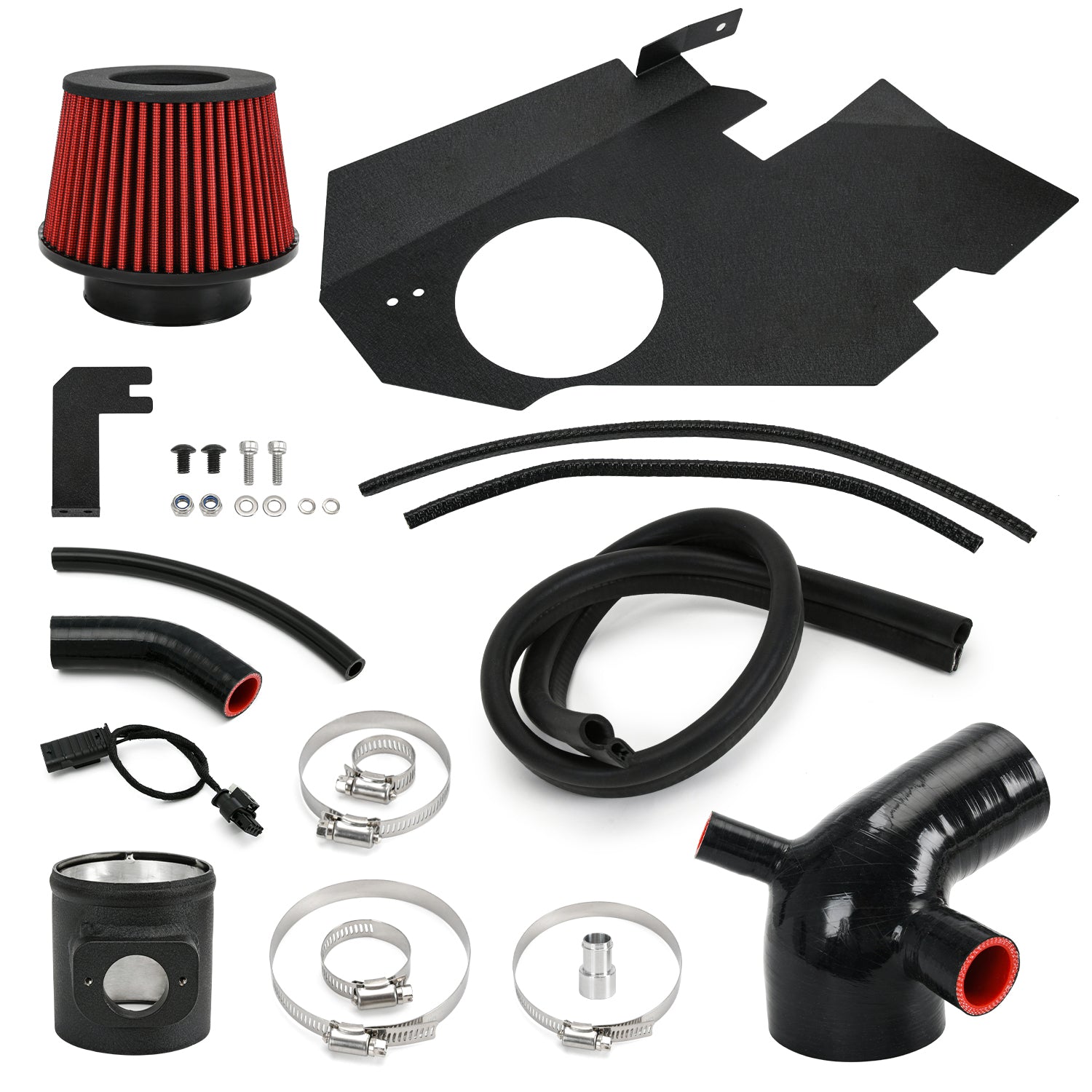 Cold Air Intake System Kit Pipe For 2009-2016 BMW F10 F11 N55 535i 3.0T SKU#AIT74R