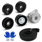 Serpentine Belt Tensioner Kit Fits For Ford F150 2005-2006 2008-2010, Complete Serpentine Belt Drive Component Kit 90K-38274A/ 38001/ 36157/ 38274/ K061025
