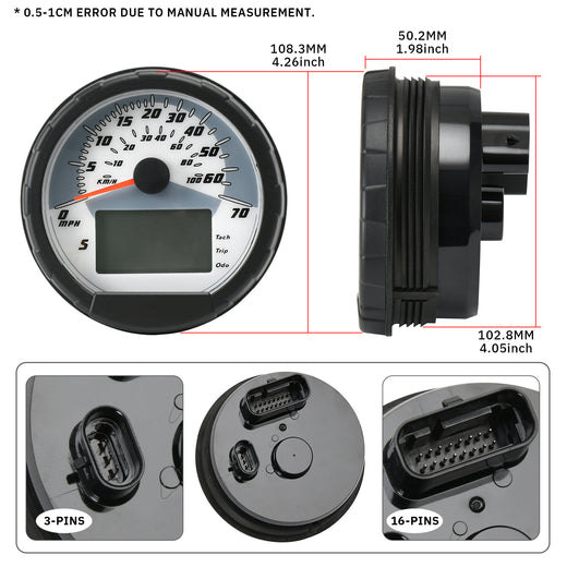 3280528 Speedometer Cluster Assembly Replacement for 2004-2008 Polaris Sportsman 400 500 700 800# 3280431 3280482 SKU#YBP02