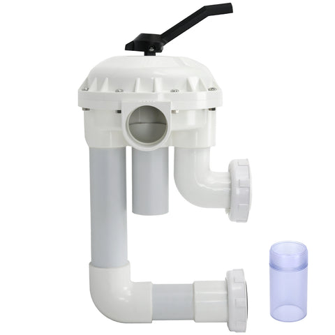 261050 2-Inch HiFlow Multiport Valve Side Mound Replacement for Quad and Triton Pool and Spa D.E. and Sand Filters 7-1/2 Inch Centerline Rebuild Kit with Plumbing and Bulkhead F...