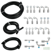 25PCS Air Conditioning Hose and Fitting Kit Includes 6ft #6#8#10 AC Hoses and #6#8#10 AC Fittings SKU#OFK47