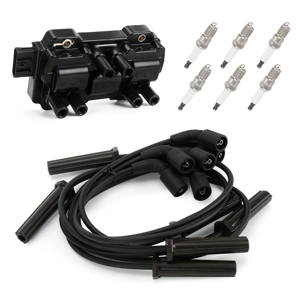 UF434 Set Of Ignition Coil +Spark Plug +Wire For Chevrolet GMC Pontiac Saturn SKU#OIC49