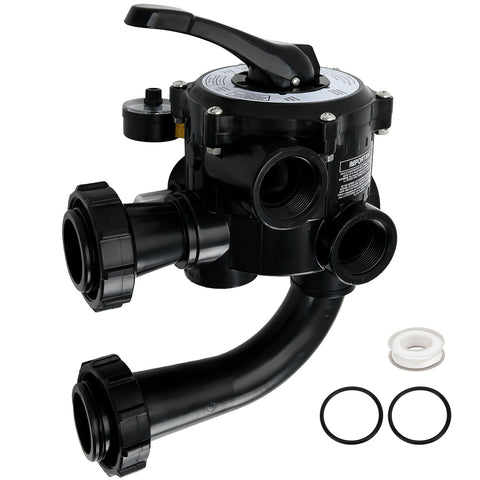 SP0710X62 Multiple port Valve Compatible with Hayward S210S, S244S, & S310S Series Sand Filters for 1-1/2-Inch Control Valve Assembly，Black SKU#CAP49