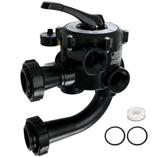 SP0710X62 Multiple port Valve Compatible with Hayward S210S, S244S, & S310S Series Sand Filters for 1-1/2-Inch Control Valve Assembly，Black SKU#CAP49