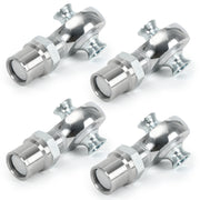 4pcs 1.25'' Heim Joint Rod End Kit, Right and Left Hand Thread 1 1/4'' Chromoly Joints Heat Treated Chromoly with Round Tube Adapter SKU#CAB03-W2