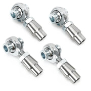 4pcs 3/4'' Heim Joints Rod End Kit, 750” Chromoly Joints Panhard kit Right and Left Hand Thread with Round Tube Adapter SKU#CAB04-W2