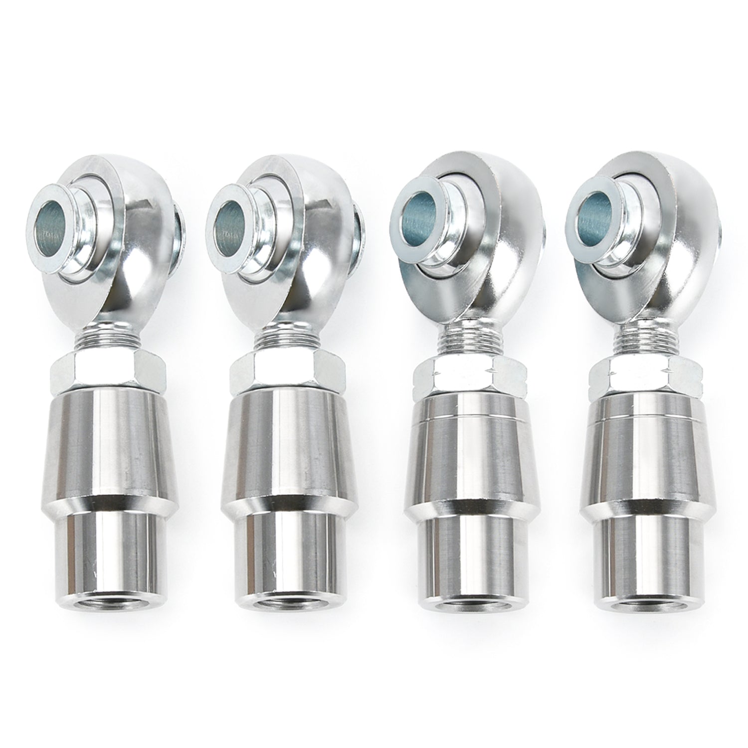 4pcs 5/8''-18 Heim Joint Rod End with Spacer,Tube Adapters & Jam Nuts 0.625” Chromoly Joints Heat Treated SKU#CAB05-W4