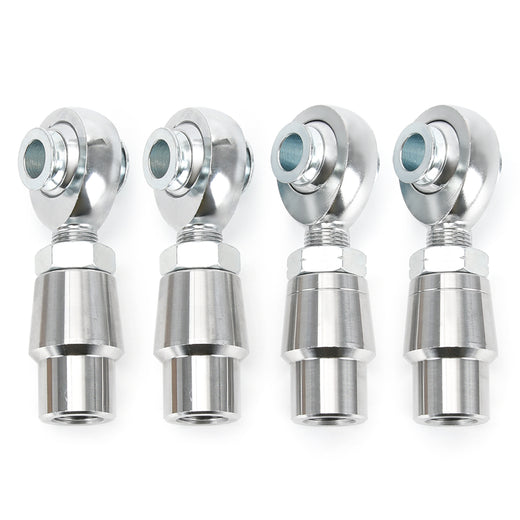 4pcs 5/8''-18 Heim Joint Rod End with Spacer,Tube Adapters & Jam Nuts 0.625” Chromoly Joints Heat Treated SKU#CAB05-W4