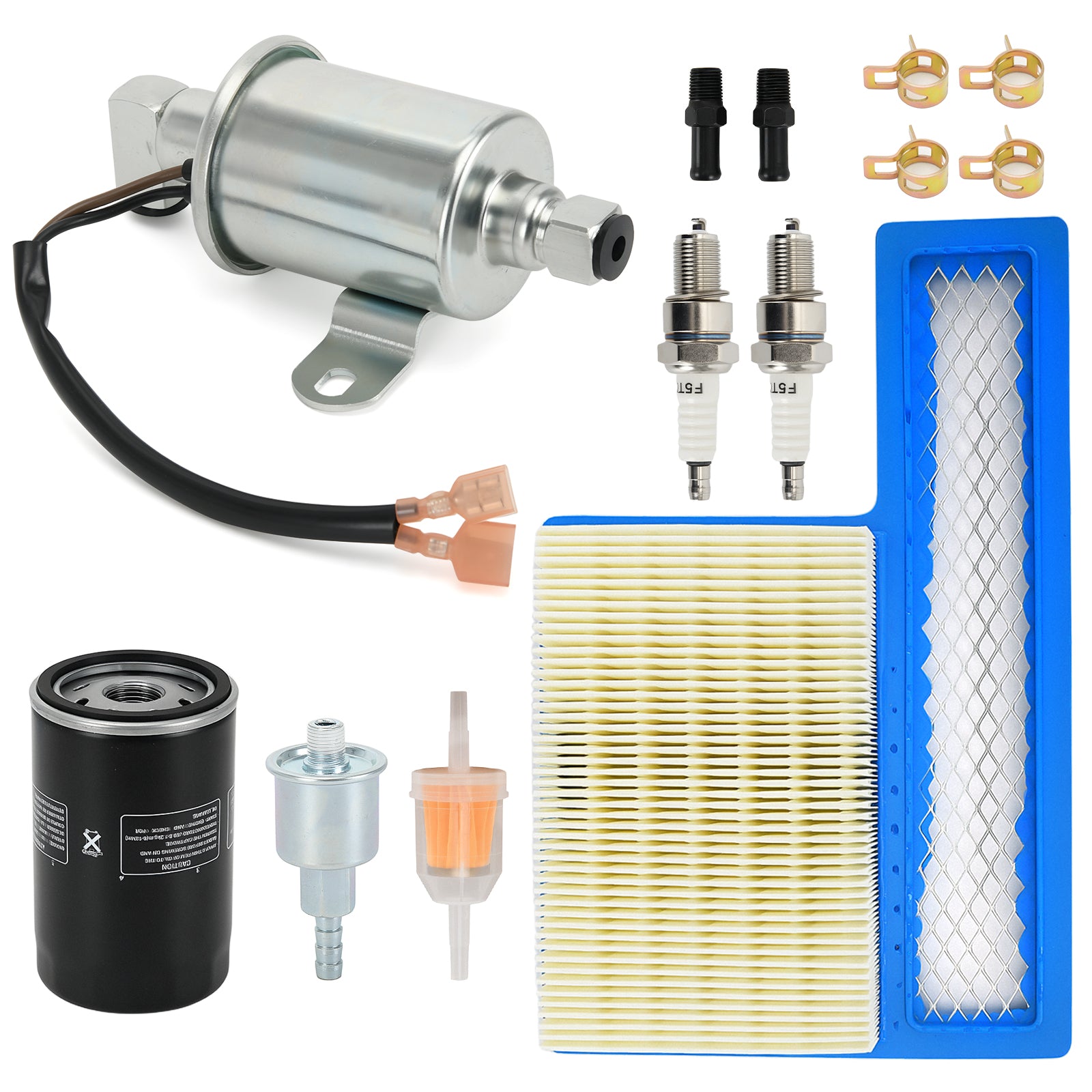 Tune Up Kit 122-0836 Oil Filter 140-3116 Air Filter E11015 Electric Fuel Pump Fit for Onan RV QG Generators 5500 7000，HGJAA HGJAB HGJAC，Marquis Gold/RV QG，Marquis Platinum QG EF...