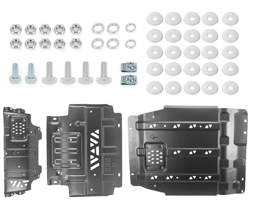 Full Skid Plate for Ford F150 2015-2022 | Heavy-Duty Complete Underbody with Engine Front, Drivetrain Center & Rear Axle Protection – Reinforced Guards, Rustproof Defense