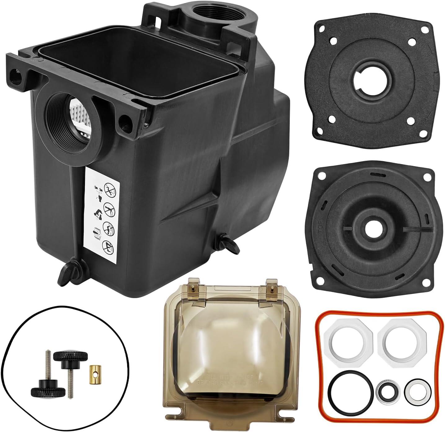 SPX1620AA Pump Housing Kit 2" x 2" Compatible with Hayward Super Pump SP1600X SP2600X Pump Strainer Housing w/Seal Plate and Mounting Plate (SPX1600F5 SPX2600E5) | Strainer Bask...