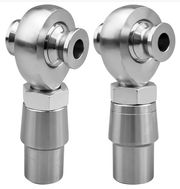 2Pcs 7/8 x 7/8-14 Heim Joint Rod End Kit with 7/8-1/2 HMS Spacers & .120 Wall Bung, Hand Thread Chromoly Bar for Steering and Suspension Fit for Jeeps Mega Trucks Diesel Trucks,...