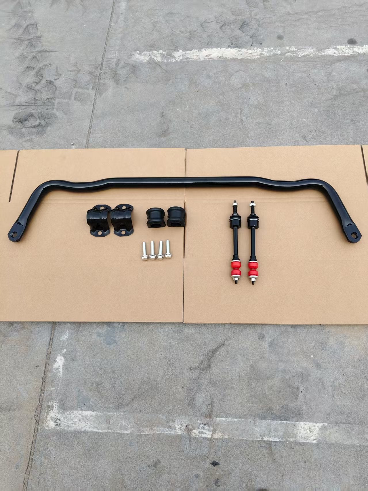 55398938AC Front Suspension Stabilizer Bar & K80894 Front Sway Bar Link Kit with Bushing Kit Fit For 2009-2010 Dodge Ram 1500,2011-2018 Ram 1500,2019-2022 Ram 1500 Classic 4WD #...