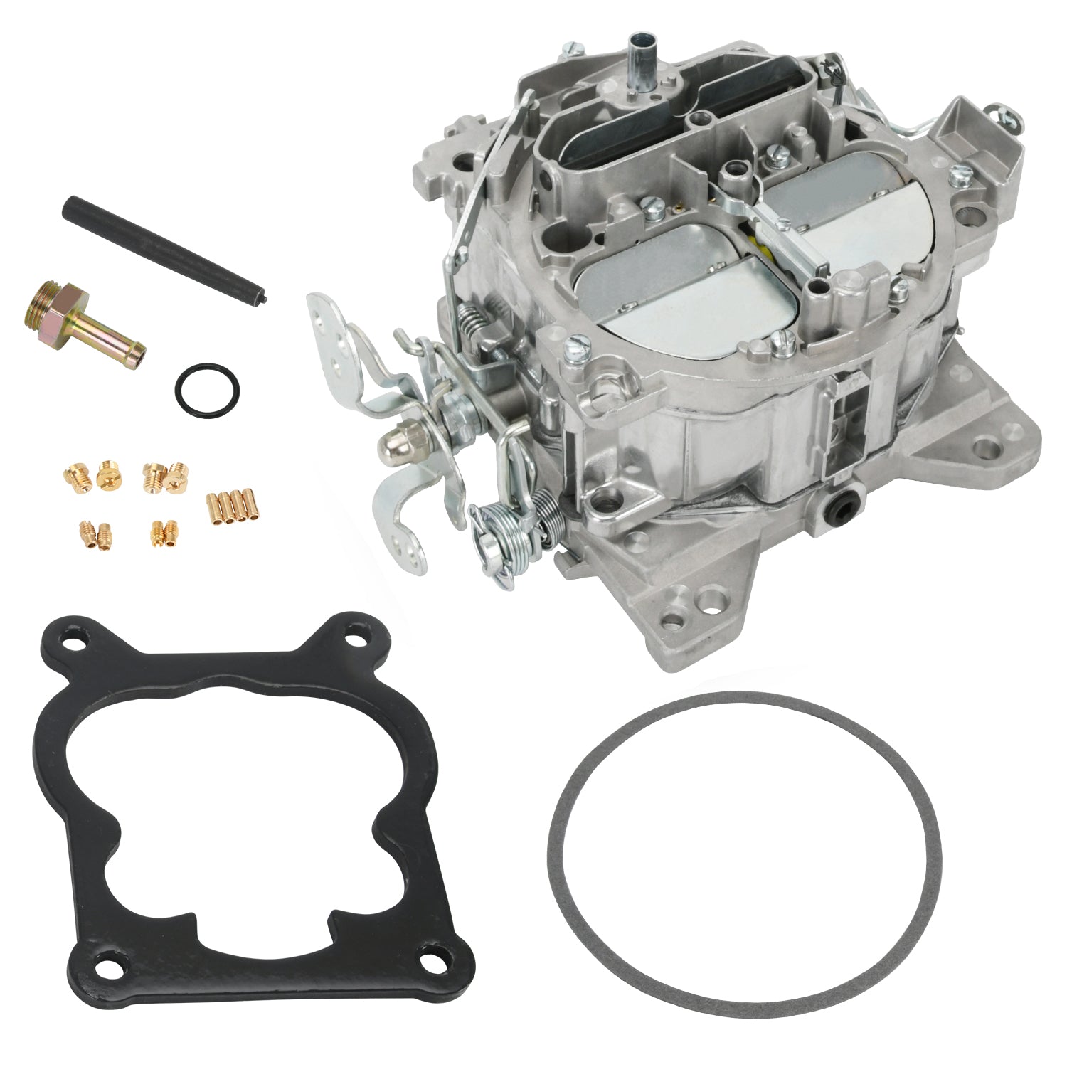 4 Barrel Carburetor For Rochester Quadrajet Carburetor For Chevy 350 454 327 427 V8 Engines GMC Trucks 1966-1973 big small block 4BBL Carb 1901R 4MV Corvettes 1975-1979 Manual C...